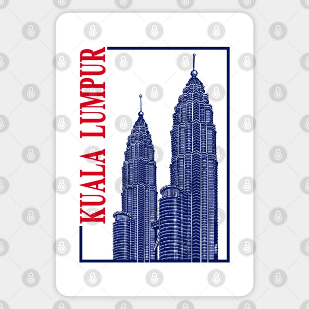 Kuala Lumpur Magnet by NewSignCreation